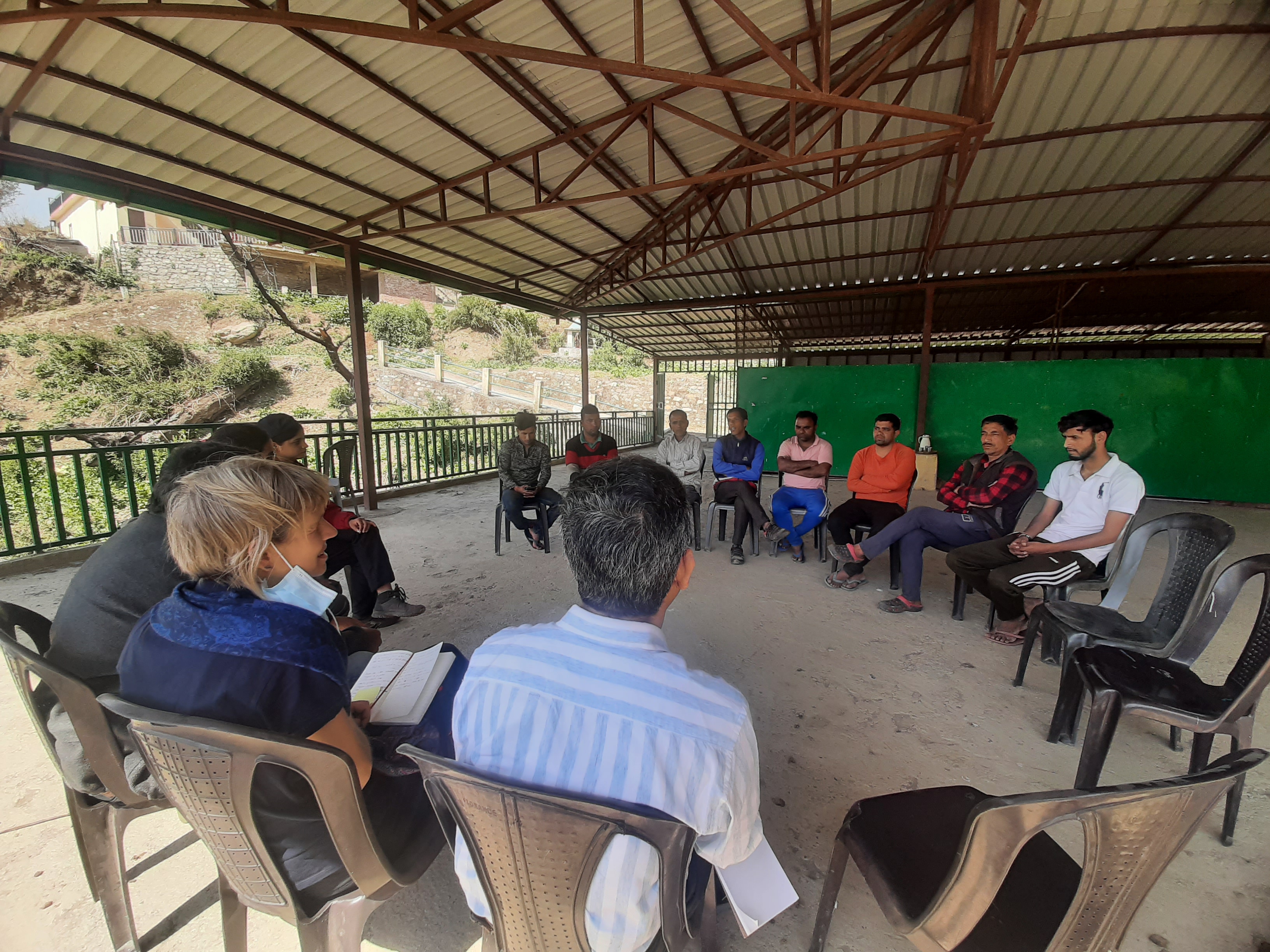 community meeting at Moldhar