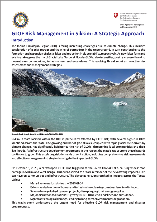 GLOF Risk Management in Sikkim- A Strategic Approach(2025)