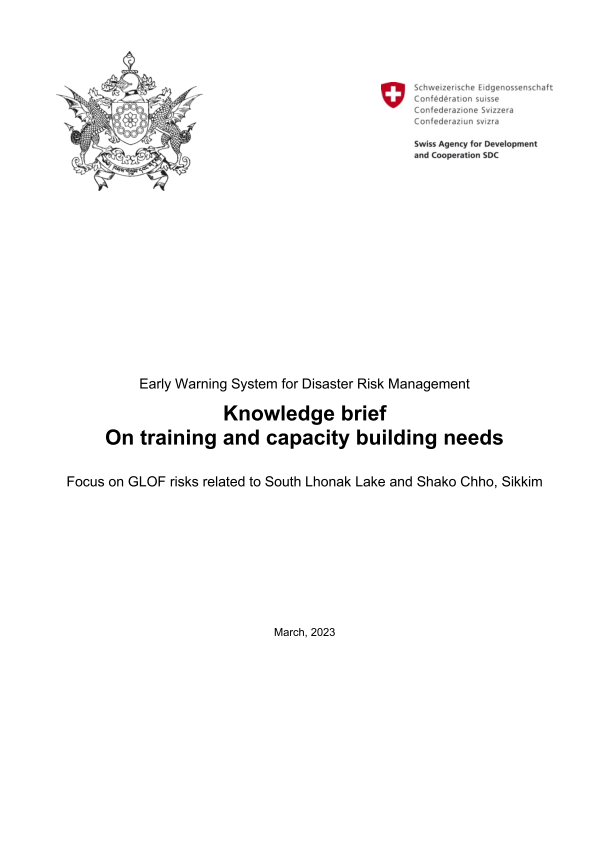 Knowledge brief
On training and capacity building needs for sikkim