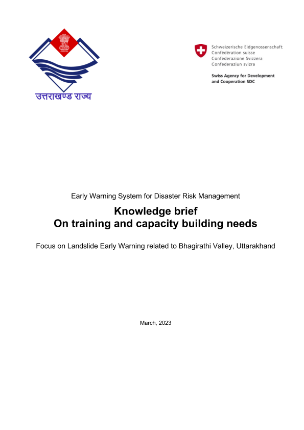 Knowledge brief
On training and capacity building needs for uttrakhand